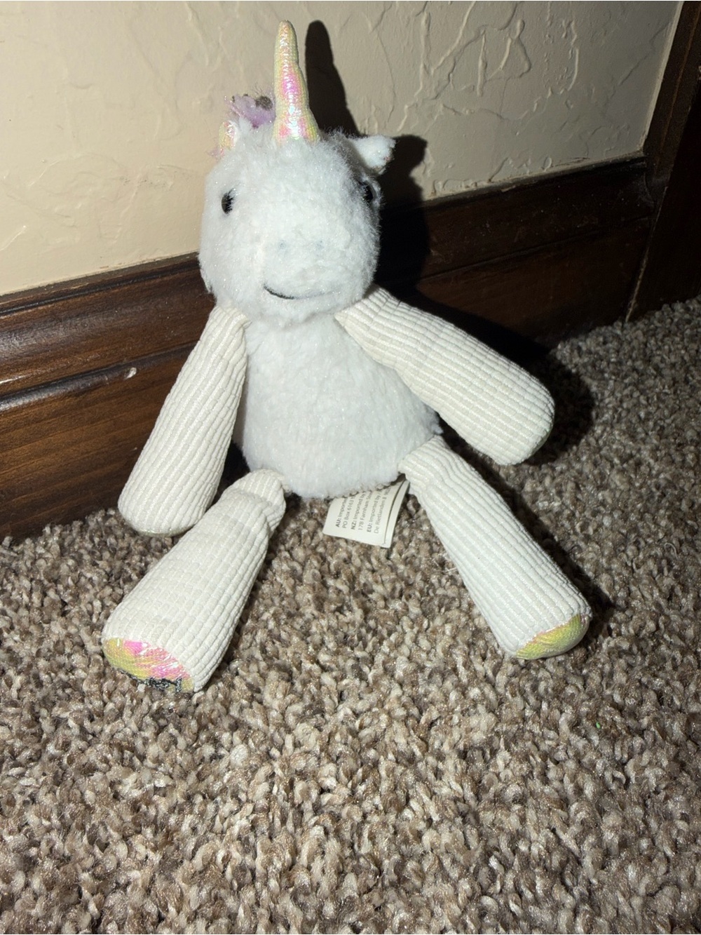 Scentsy Buddy Stella The Unicorn Plush Mini Clip Keychain Backpack Clip 8”